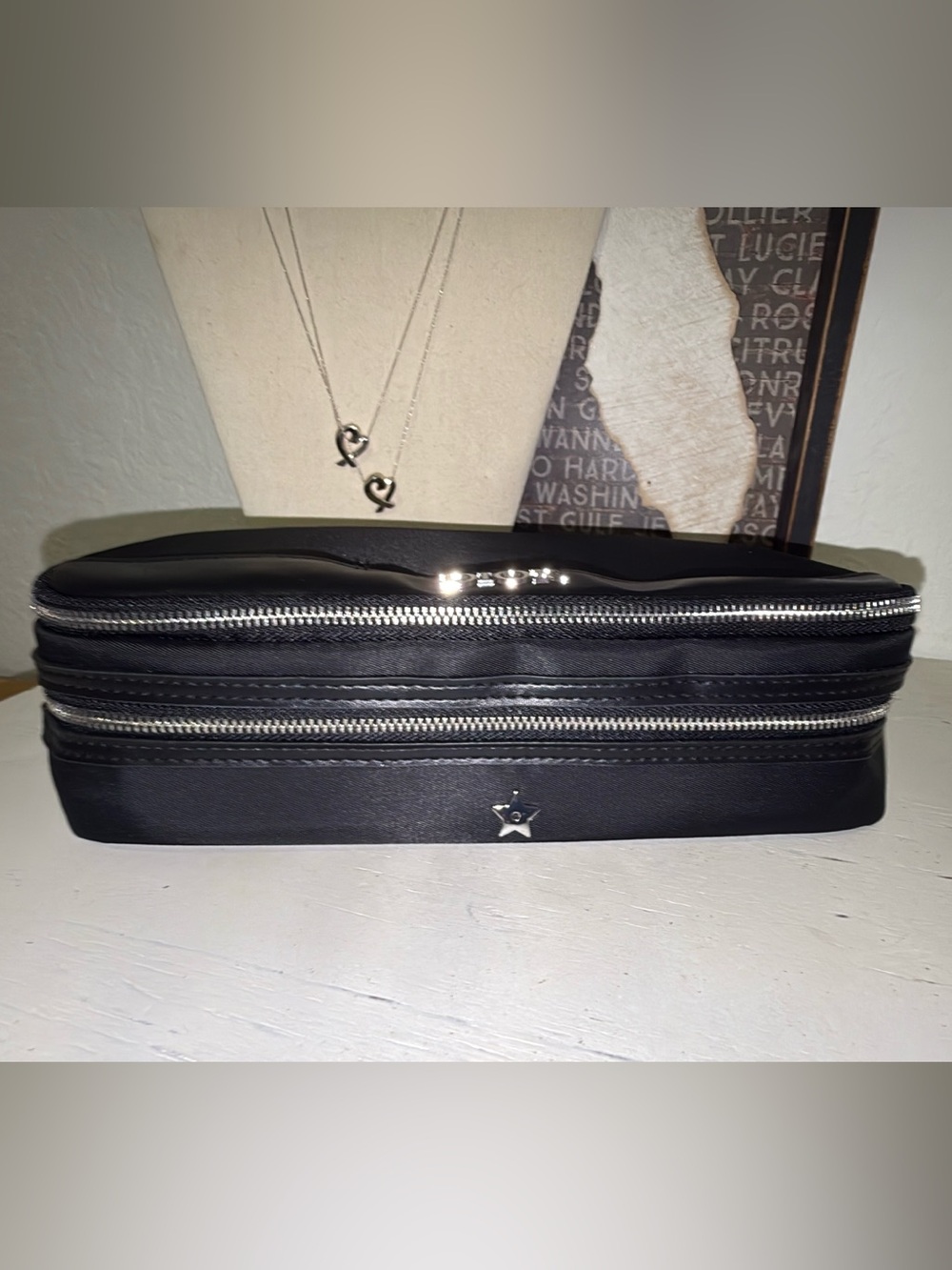 Dior makeup case two sections brand new